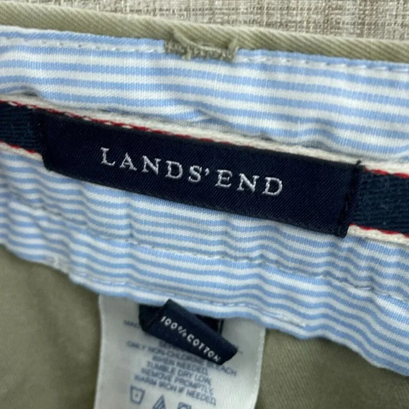 Lands End Chino Pants Womens 14p Brown 3799 - Picture 3 of 11
